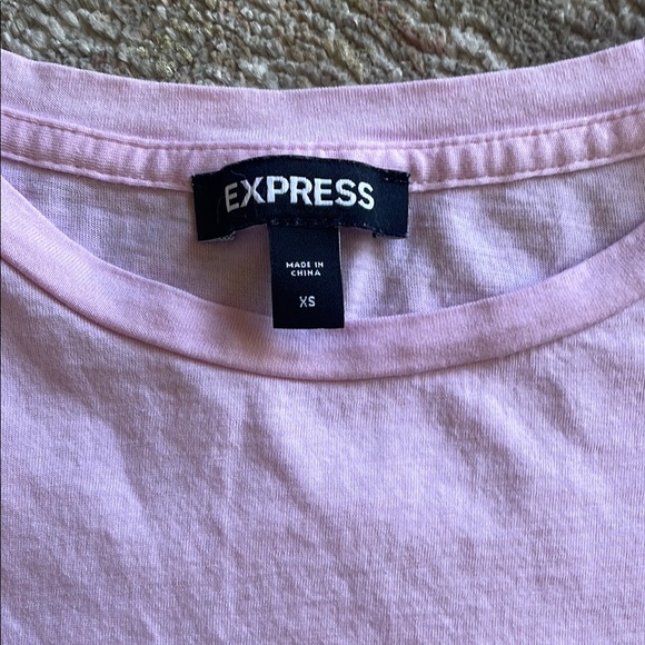 Express Pink Puff Sleeve Blouse - Picture 5 of 6